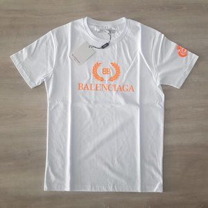 Balenciaga Logo Printed White T-Shirt